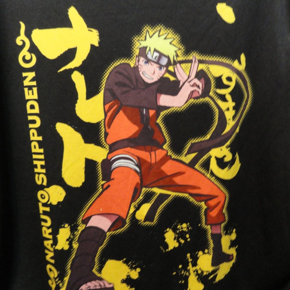 Naruto Shippuden Manga series Fantasy graphic Jersery~Worn~Detailed~Gamer - Picture 2 of 5
